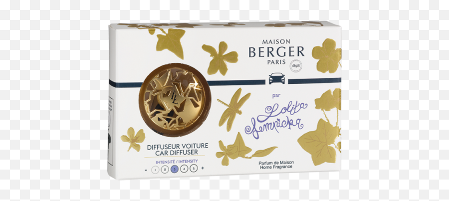 Coffret Car Diffuser Lolita Lempicka Satin Gold Emoji,Vent Emotion Packs