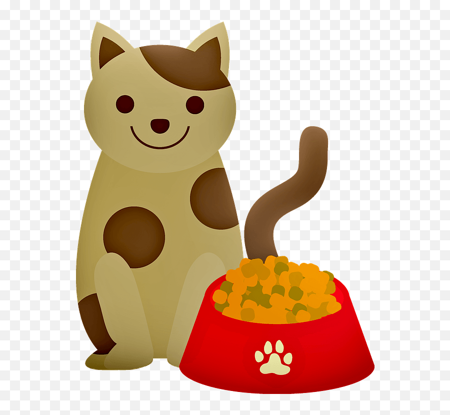 Cat With A Bowl Of Food Clipart Free Download Transparent Emoji,Chainsaw Emojis