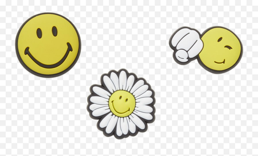 Jibbitz Smiley Cheer Up 3 Pack Emoji,Combinacion Teclas Emoticons Facebook