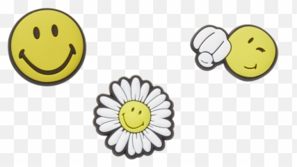 Jibbitz Smiley Cheer Up 3 Pack Emoji,Combinacion Teclas Emoticons Facebook