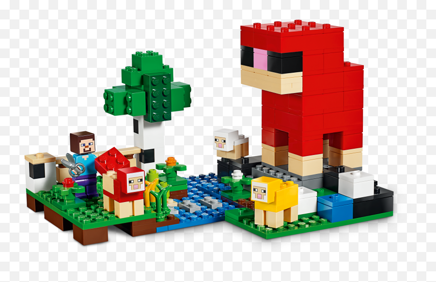 Lego Minecraft The Wool Farm 21153 Sheep And Farm Toy Building Set 260 Pieces Emoji,Minecraft Emotion