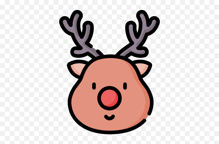 Pin De Xochitl En Iconos Dibujos Kawaii De Animales Icono Emoji,Reinder Emoji