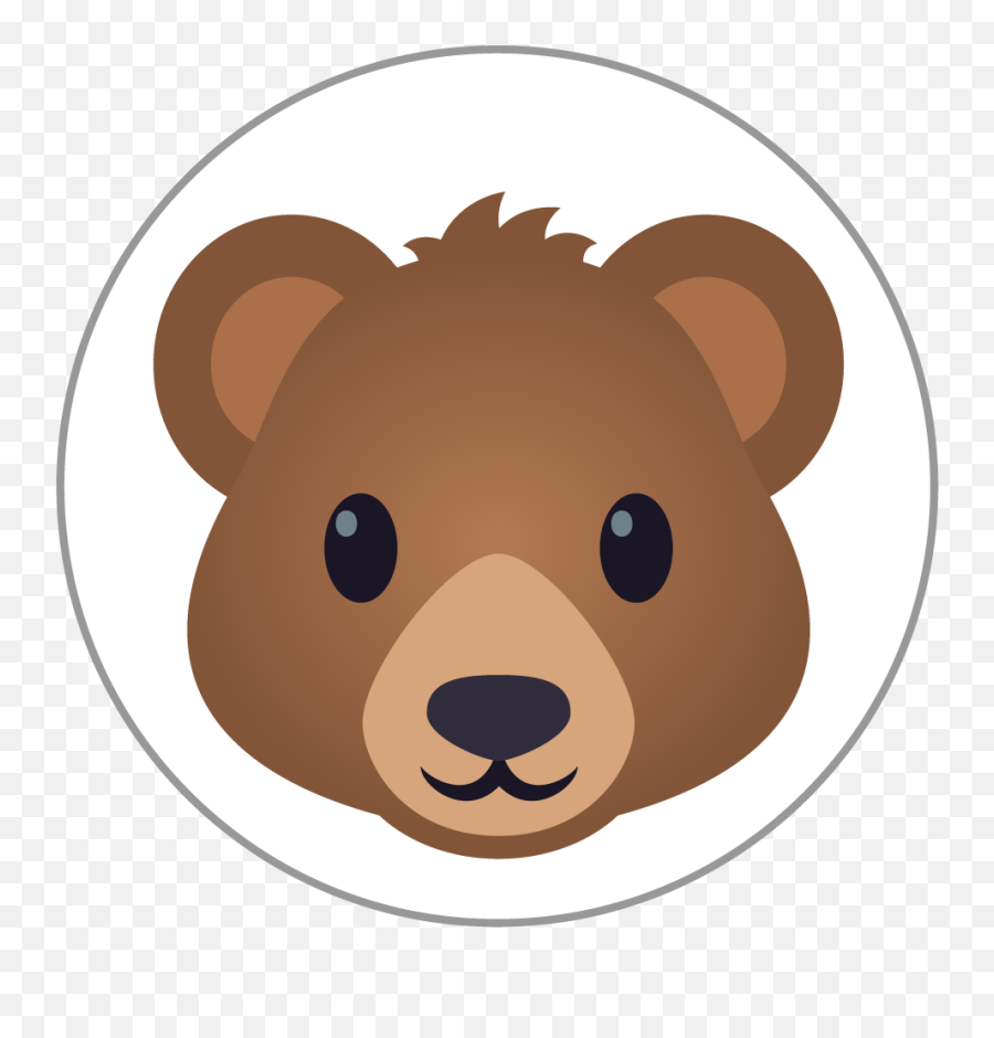 Bear Emoji 25mm Centre Disc,Cute Beat Emoji