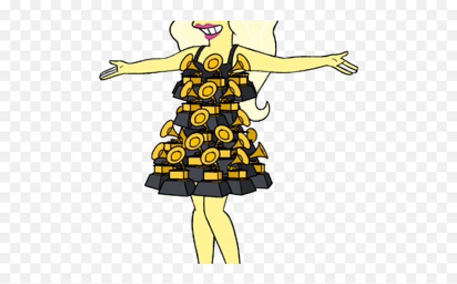 Lady Gaga Clipart Gaga Png - Lady Gaga Simpsons Fan Art Emoji,Lady Gaga Emoji