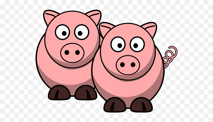 Free Pictures Of Pink Pigs Download - Two Pigs Clipart Emoji,Emoji Pig Shower