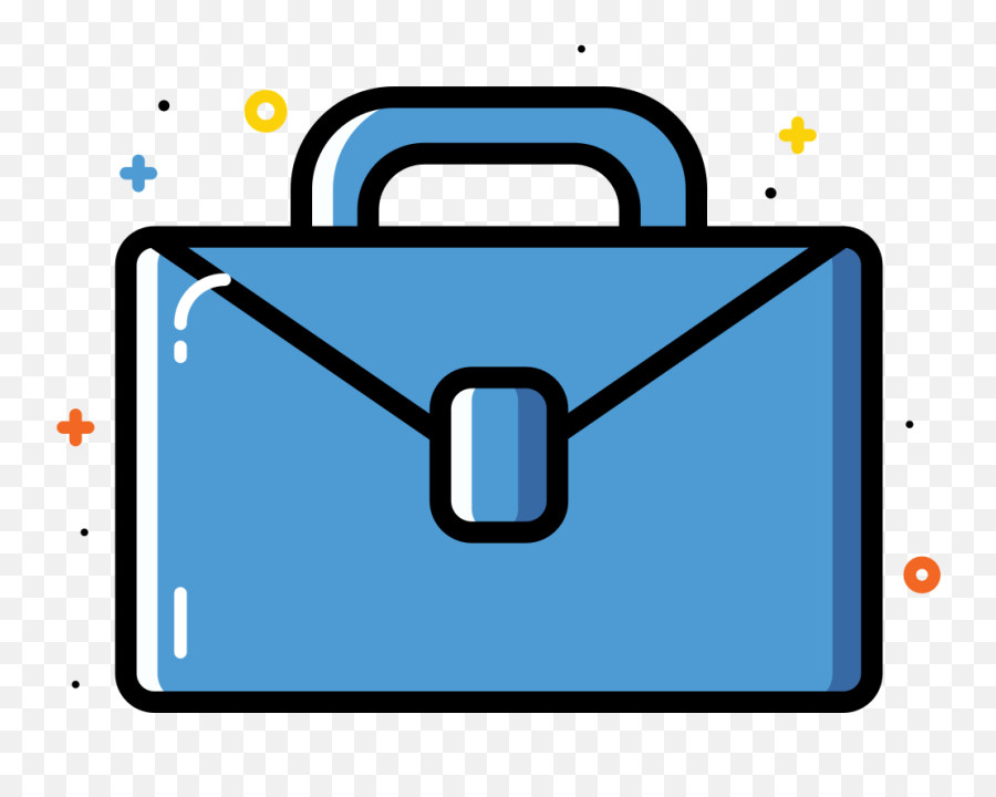 Briefcase Bag Icon - Business Icon Png Colorful Emoji,Briefcase Emoji