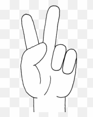 Download Hd Peace - White Peace Hand Sign Png Transparent Peace Hand Sign World Emoji,Peace Sign Emoji