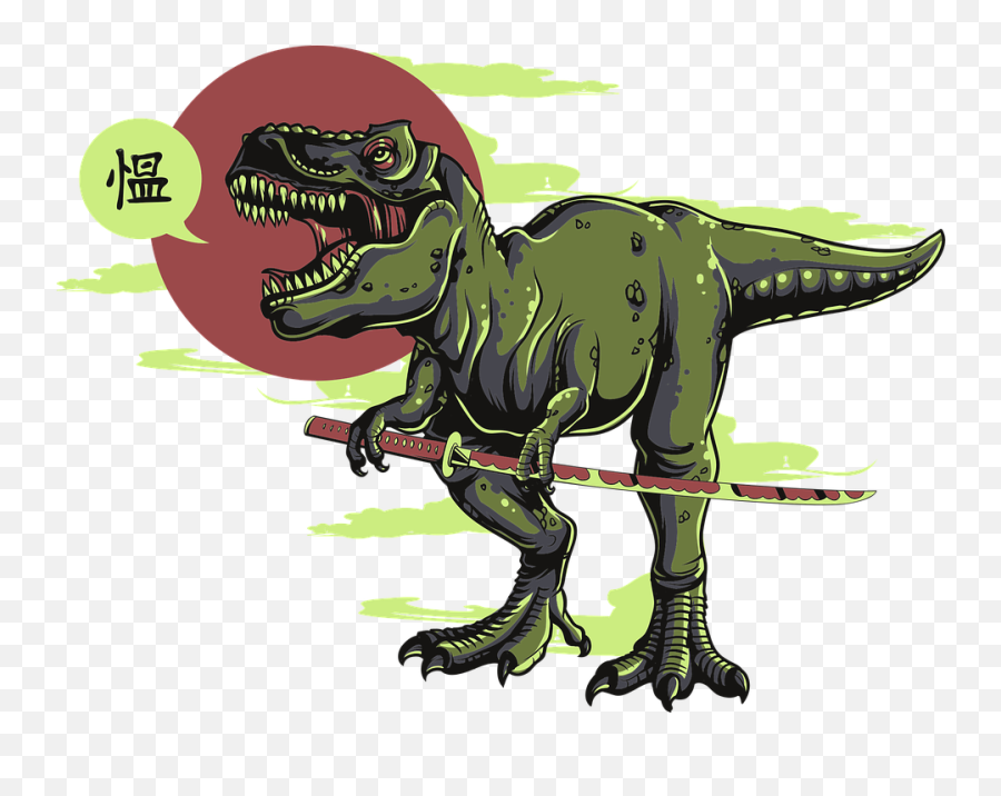 Free Photo Warrior Dinosaur Samurai - T Rex Illustration Emoji,Dinosaur Emotions