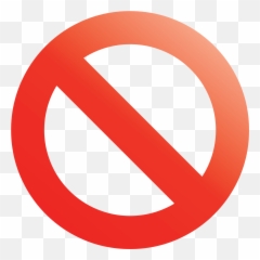Traffic Sign No Symbol Emoji Warning - Prohibition Symbol,Caution Emoji