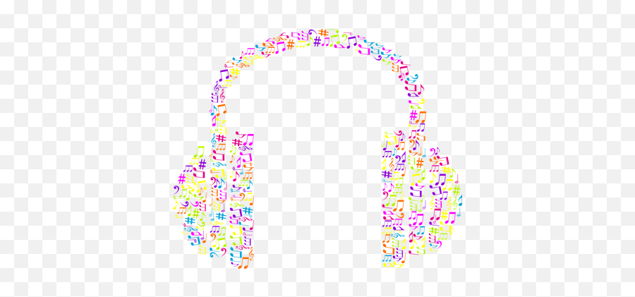 Free Ears Music Vectors - Colorful Transparent Background Headphones Clipart Emoji,African Wild Dog Ears Emotions