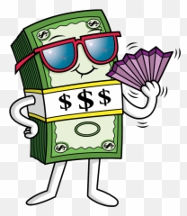 Clip Art Dollar Illustration Cartoon Glasses - Whimsical Transparent Background Dollar Clipart Emoji,Emoji Stickers Dollar Tree