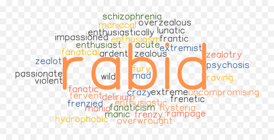 Rabid Synonyms And Related Words What Is Another Word For - Vertical Emoji,Fury Emotion