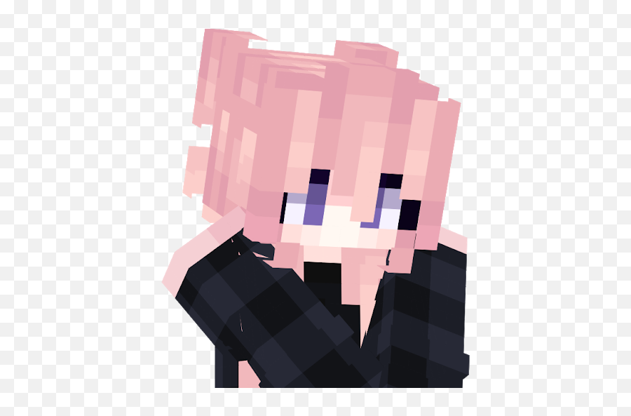 Pastel Hair Nova Skin - Pastel Pink Girl Minecraft Skin Emoji,Anime Hair Color Emotion