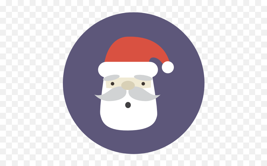 Santa Icon Flat Christmas Circle Iconset Fps - Santa Claous Round Icon Png Emoji,The Standard Collection Of Emojis Santa