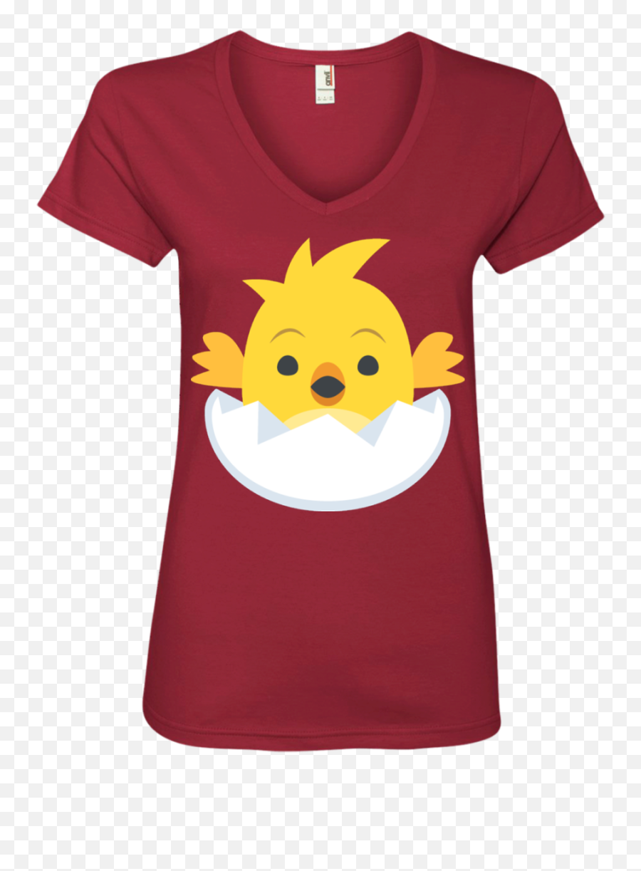 Chick Hatching Emoji Ladies V - Funny Tshirt Designs Beer,Emoticon 70s Chick Hatching Emoji Ladies V - Funny Tshirt Designs Beer,Emoticon 70s