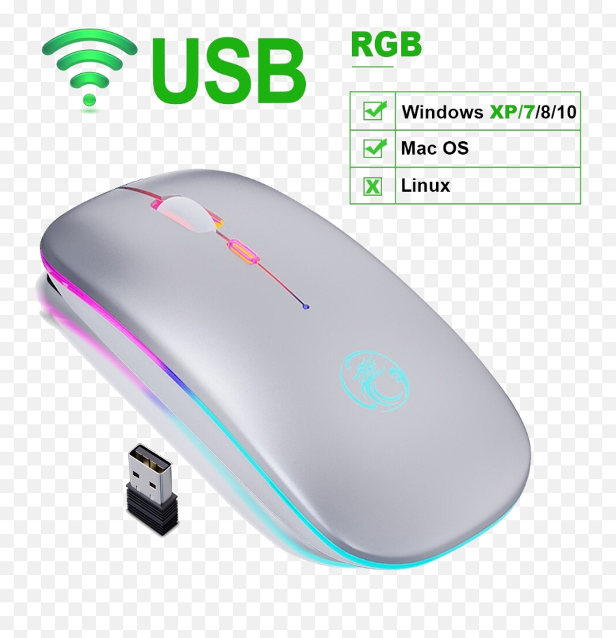 Rgb Mouse Wireless And Bluetooth 5 Emoji,Emoticons Not Mause