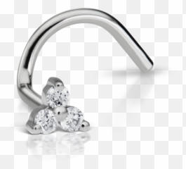 Diamond Trinity Nostril Screw - Solid Emoji,Septum And Emotion