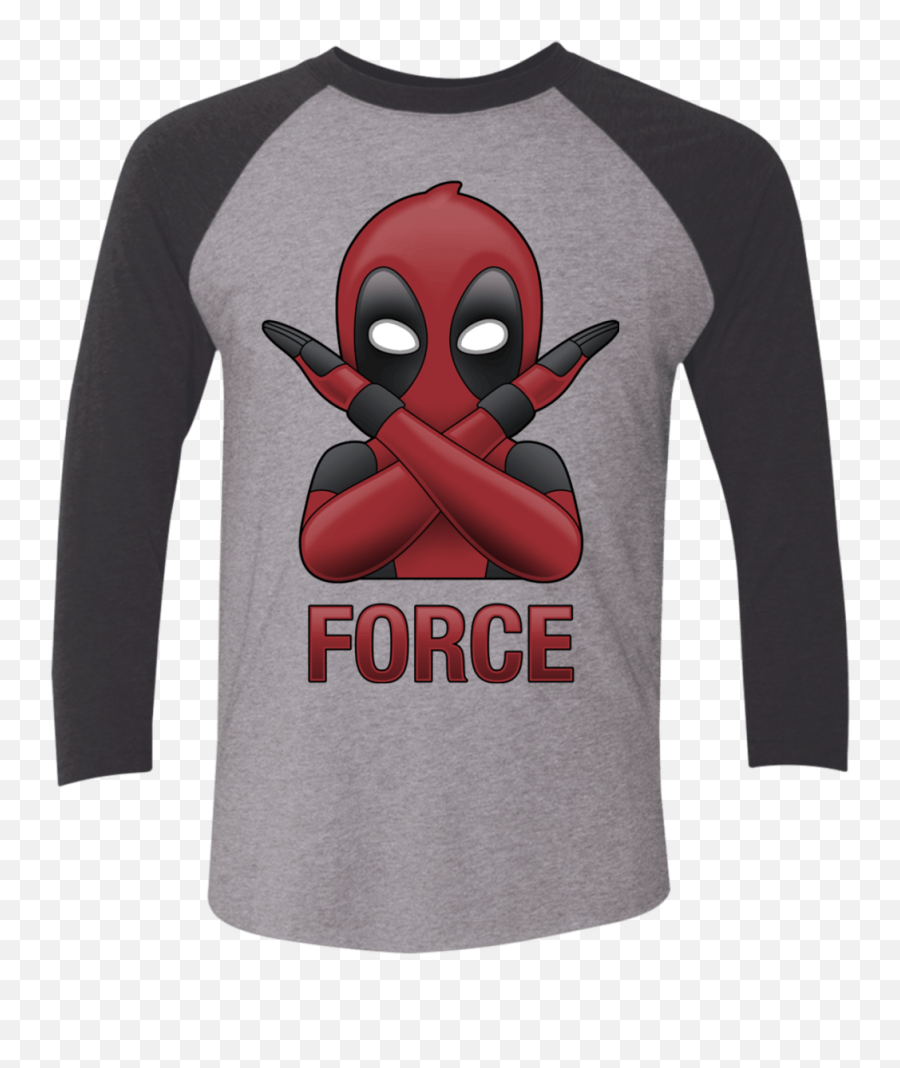 Emoji Dp Mens Triblend 34 Sleeve - Diy Deadpool T Shirt,Deadpoll Emoji