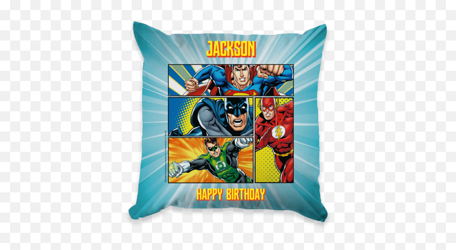 Personalised Gift For Kids - Superman Emoji,Justice Emoji Pillow