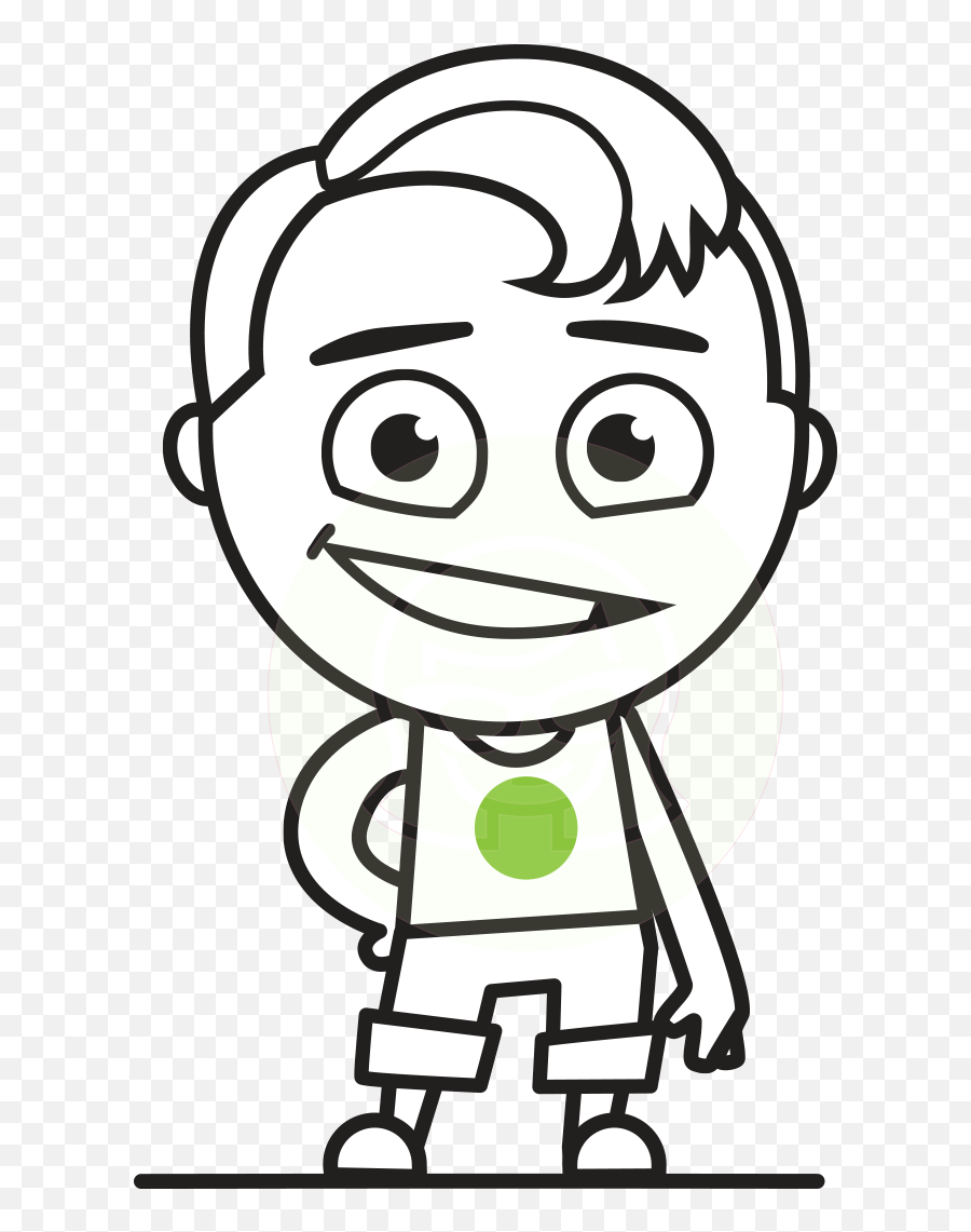Pin Di Outline Vector Cartoons - Clip Art Emoji,Business Boy Emoji