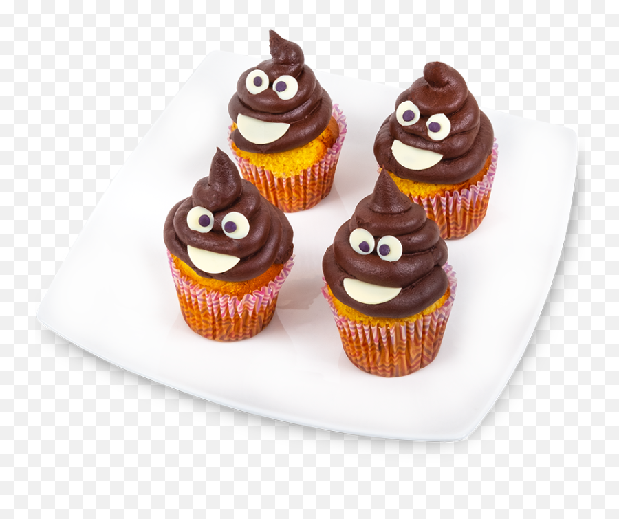 Poop Emoji Cupcakes - Baking Cup,Muffin Emoji