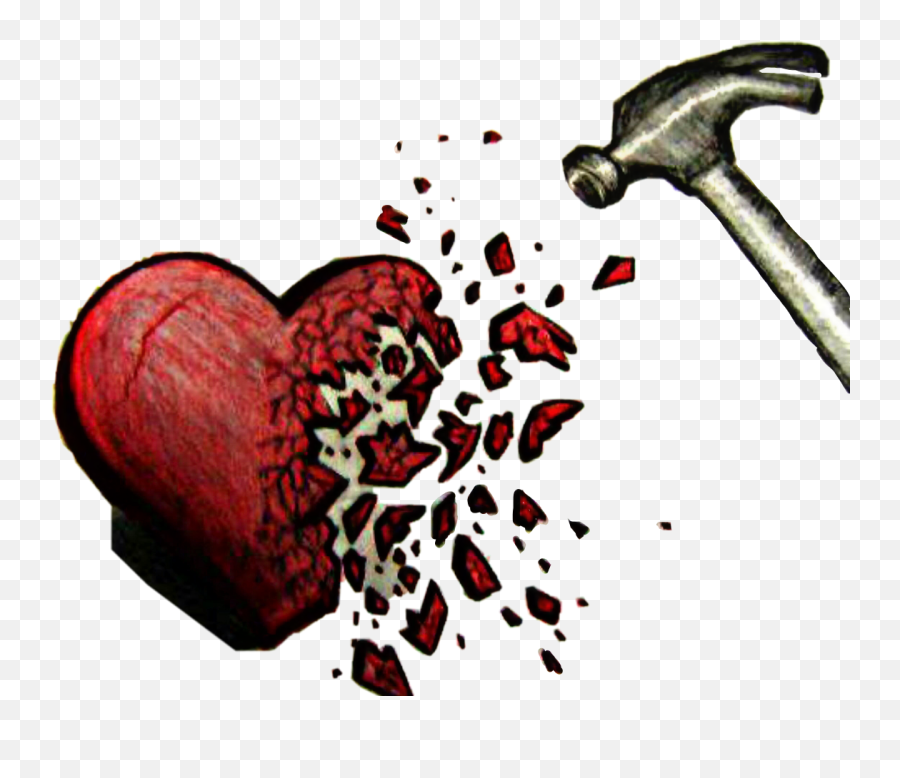 Hit Break Broken Heart 318505239095211 By Kimmytasset Emoji,Broken Heart Emoji Gif