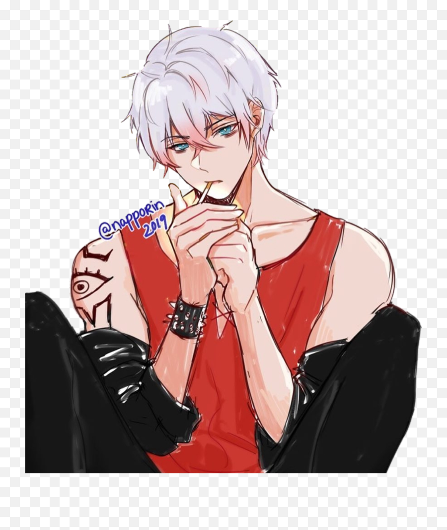 Saeran Saeran Ray Sticker By Ladiablalocadecorazon - Fiction Emoji,Mystic Messenger Ray Emoji