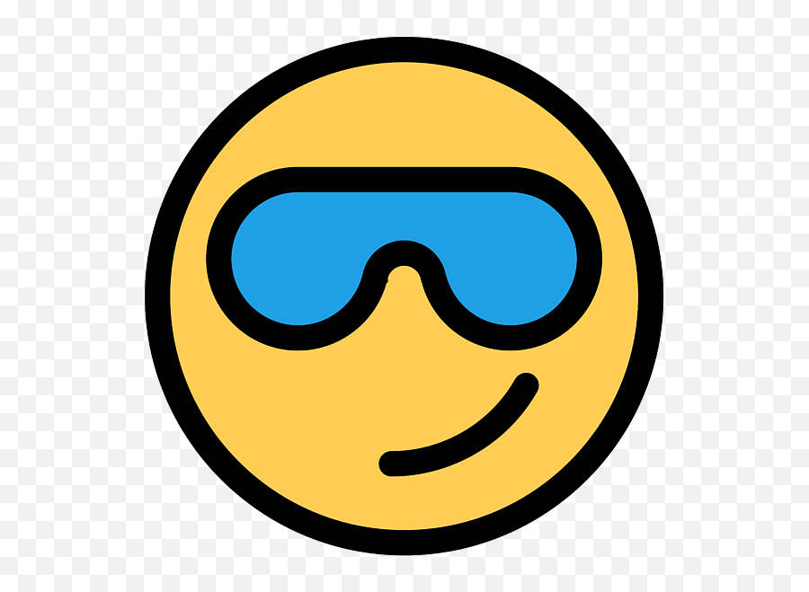 Smiley Face Cool Sunglasses Happy Face Cute Blue Glasses Emoji,Pouty Eye Emoji