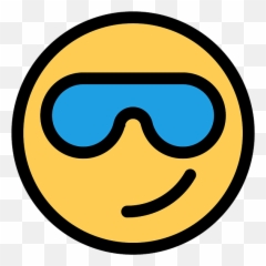 Smiley Face Cool Sunglasses Happy Face Cute Blue Glasses Emoji,Pouty Eye Emoji