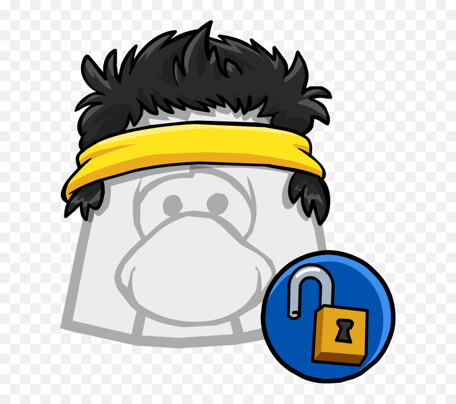 Yellow Sweat Band Club Penguin Wiki Fandom - Club Penguin Blonde Hair Emoji,Emoji Sweat Suits
