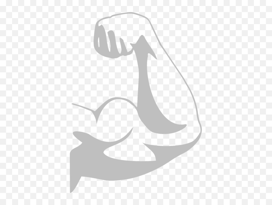 Clipart Of Strong Arm - Strong Arm Silhouette Emoji,Strong Arm Emoticon