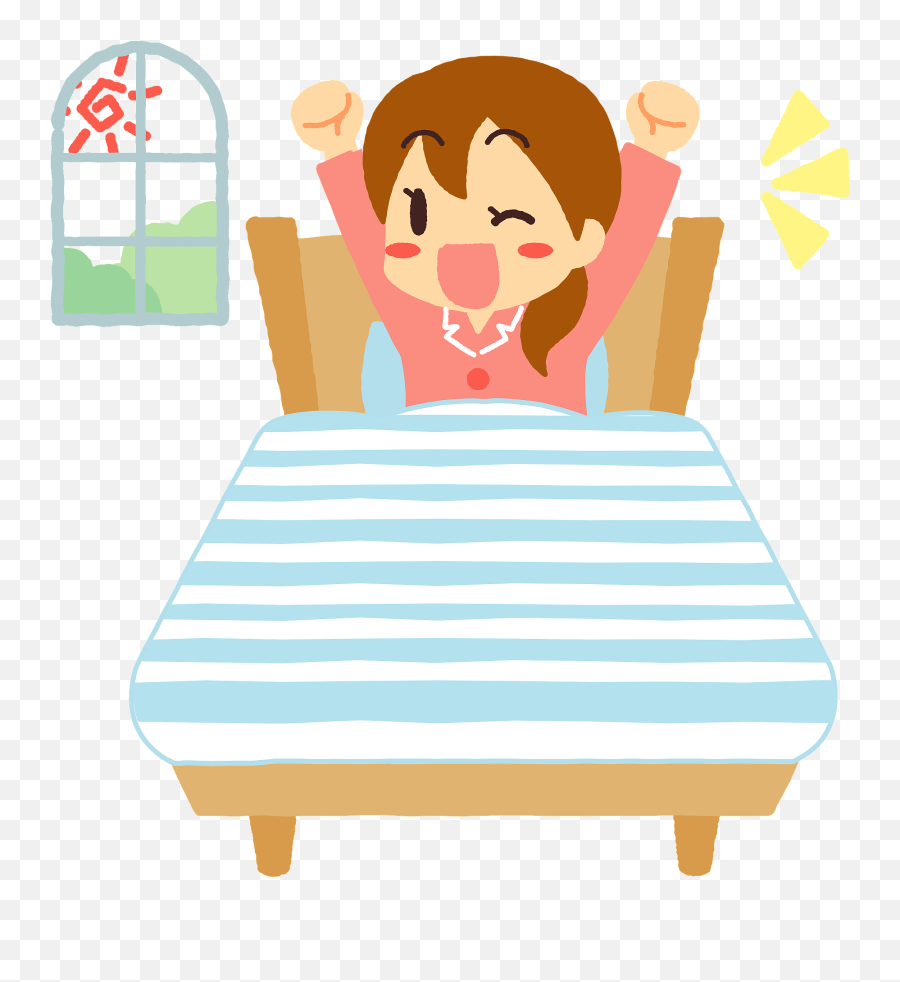 Woman Is Waking Up Clipart - Furniture Style Emoji,Waking Up Emoji