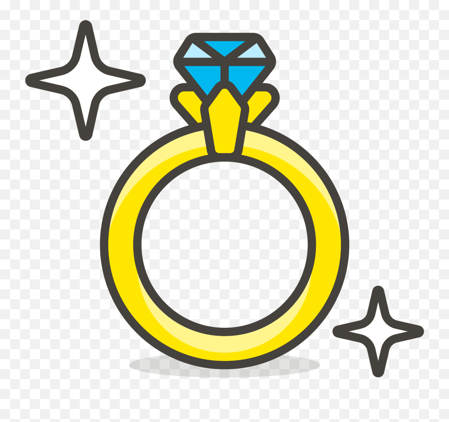 Ring Emoji Clipart - Clipart Ring,Wedding Ring Emoji