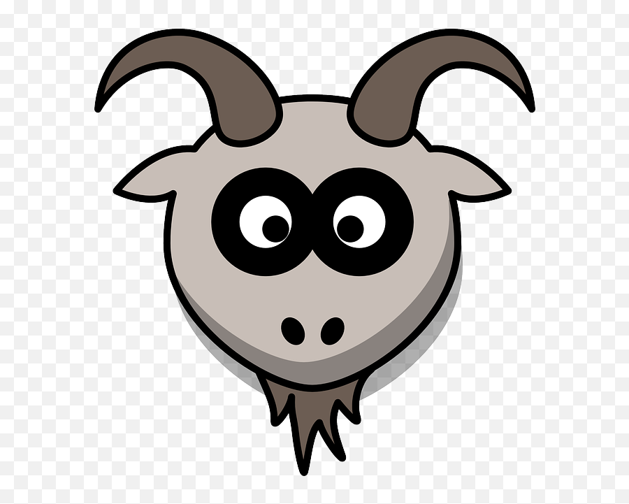 Clipart Goat Middle Clipart Goat Middle Transparent Free - Goat Face Png Clipart Emoji,Goat Head Emoji