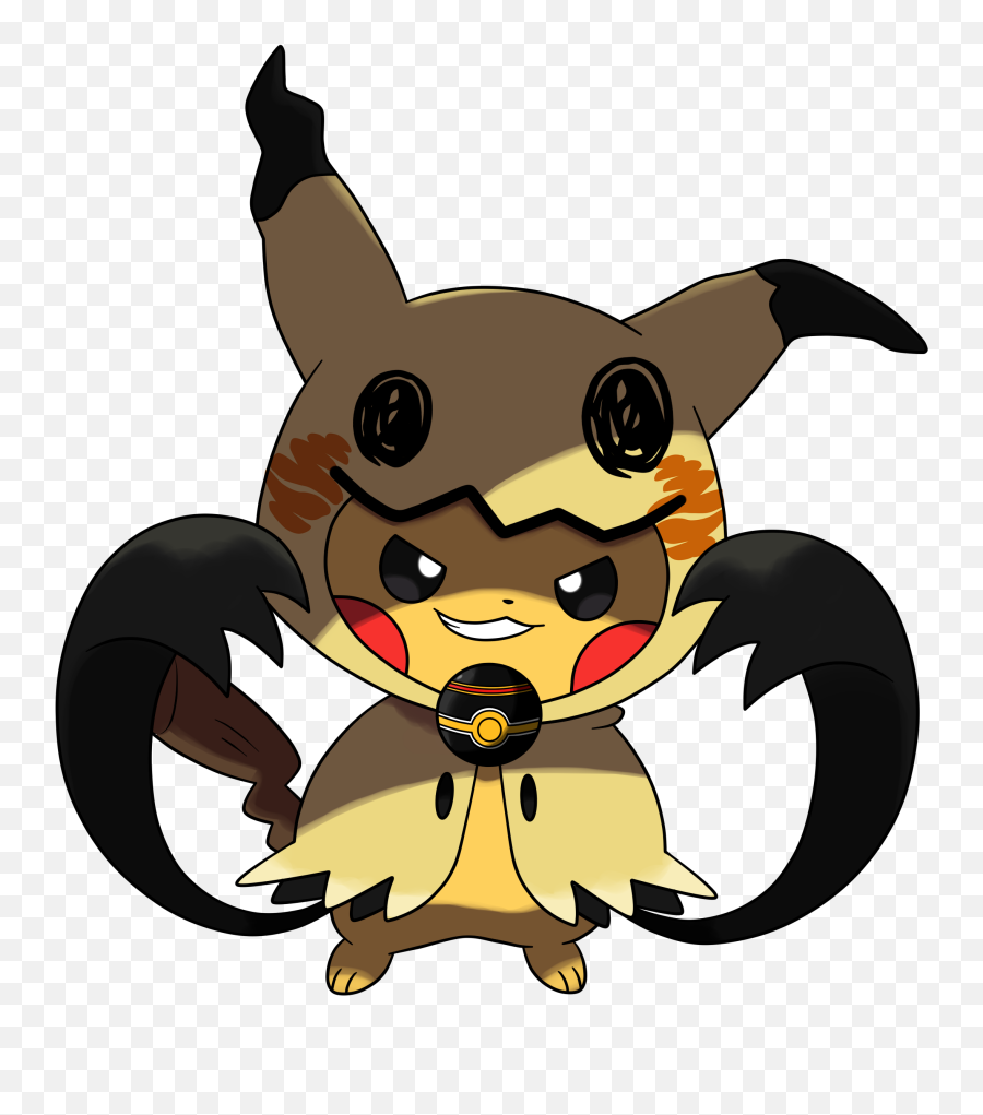 Pokemon Pikachu Mimikyu Cosplay Sticker - Pikachu Costume Mimikyu Emoji,Emoji Cosplay