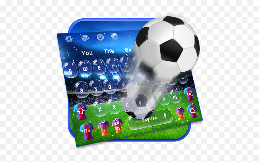 European Soccer Shoot Keyboard Theme - For Soccer Emoji,Soccer Ball Girl Emoji