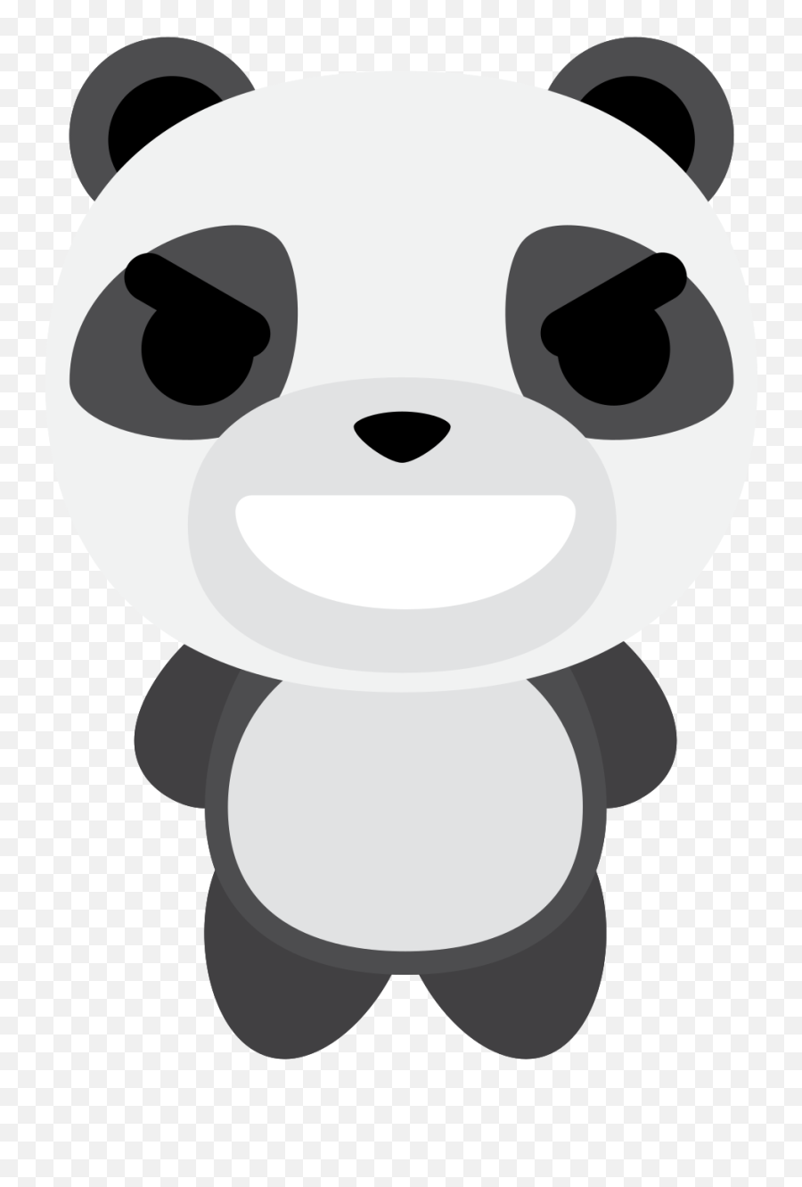 Free Emoji Panda Angry Evil Png With - Sorrisopng,Evil Emoji