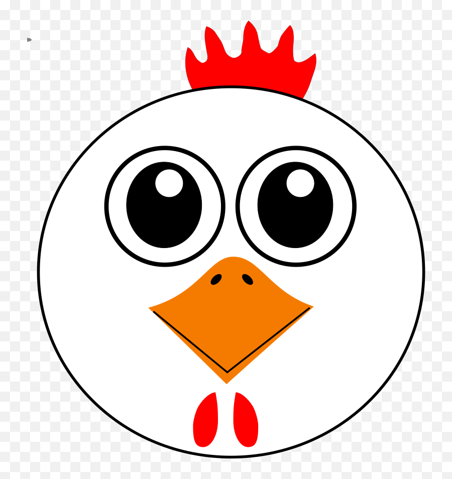 Chicken Face Cartoon Png Svg Clip Art For Web - Download Chicken Face Clipart Emoji,Cavaliers Emoji Keyboard
