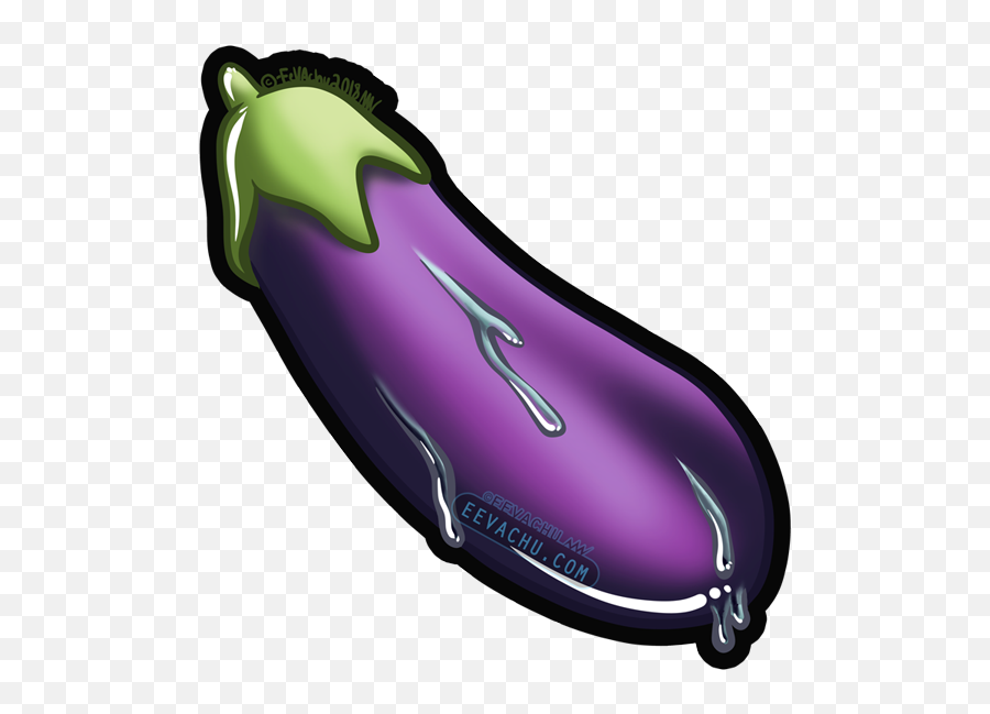 Sweaty Eggplant Sticker Eggplant Stickers Things To Sell - Superfood Emoji,What Does An Eggplant Emoji Mean