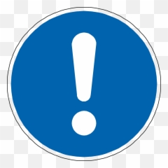 Attention Sign Blue Exclamation Mark - Blue Exclamation Mark Symbol Emoji,Exclamation Point Emotion Worksheet