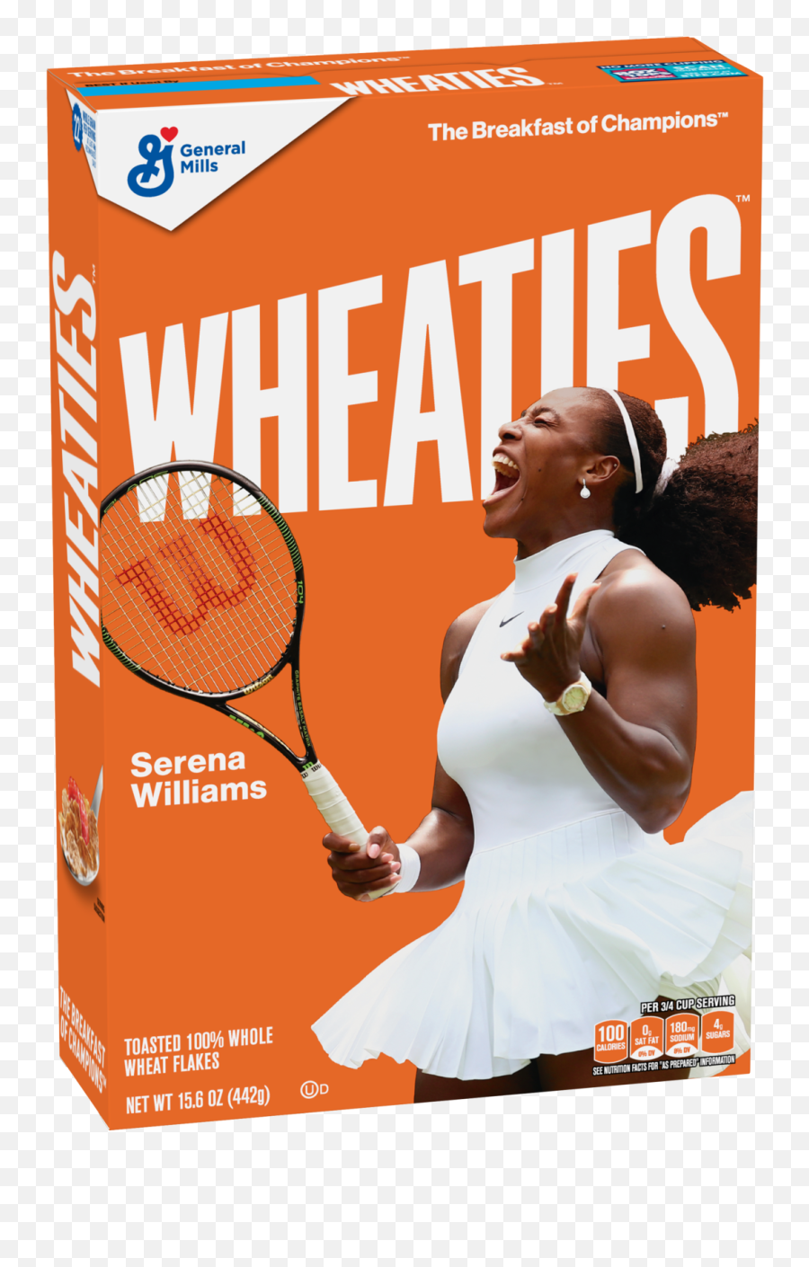 Serena Williams Finally Has Her Own Wheaties Box - Serena Williams Wheaties Emoji,Tennis Players On Managing Emotions