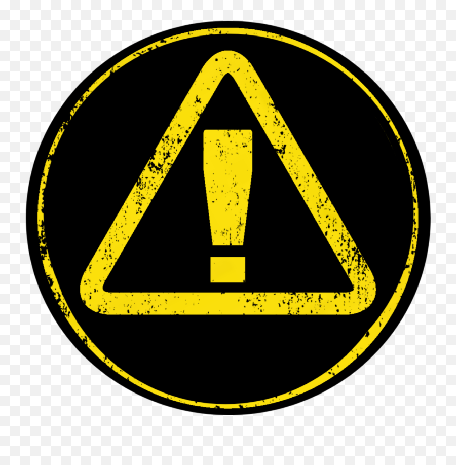 Danger Warning Caution Sticker - Dsc Off Emoji,Caution Emoji