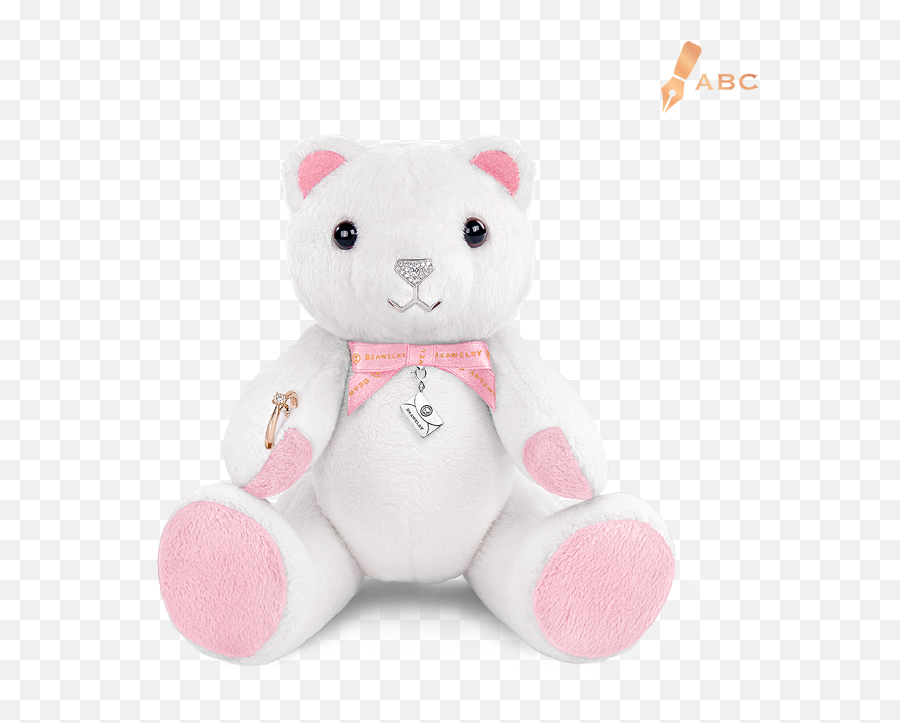 Medio Sparkle Beawelry Bear With A Ring - Beawelry Emoji,Emotions Cloth Doll