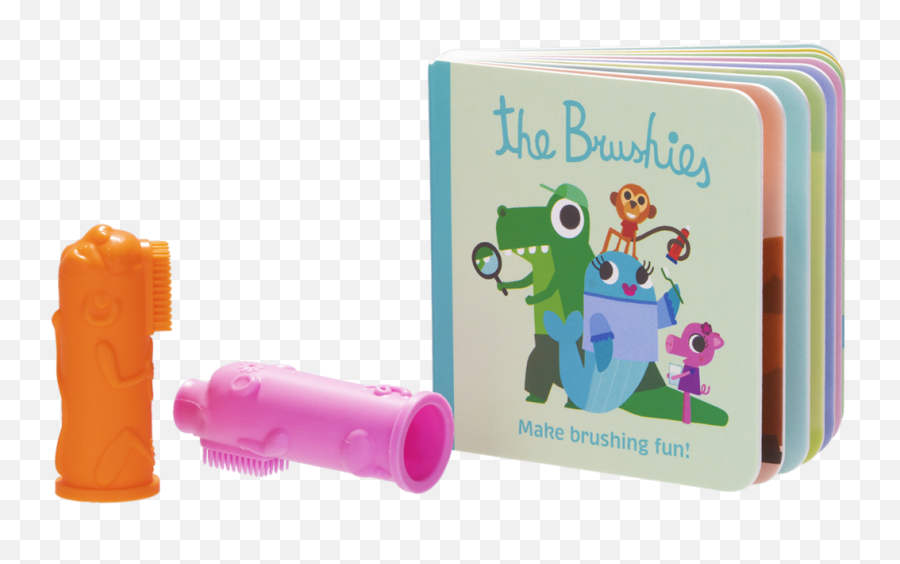 Momo Pinkey Brushies Two Pack - The Brushies Emoji,Children's Book Emojis