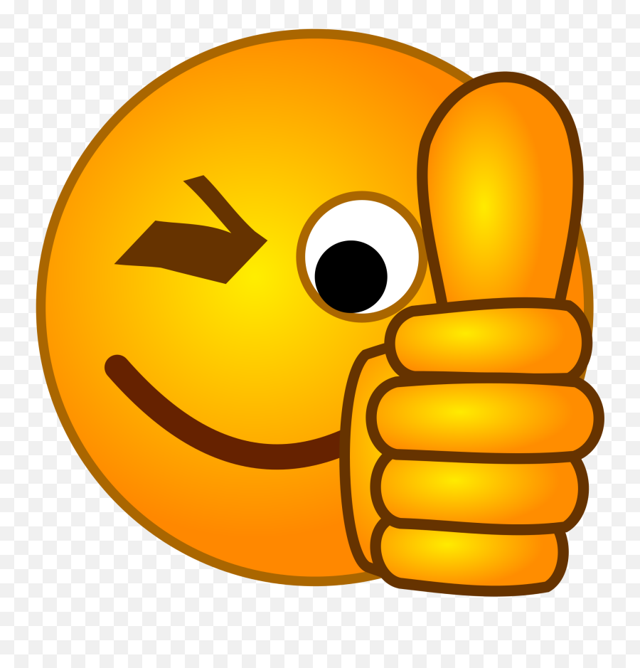 Thumb Signal Smiley Up Thumbs Emoji - Thumbs Up Emoji,Smiling Thumbs Up Emoticon