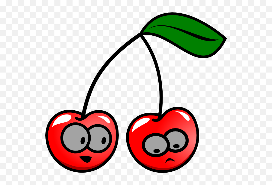 Cherries Clipart Animated Cherries - Cartoon Cherry Clipart Emoji,Fun2draw Emoji