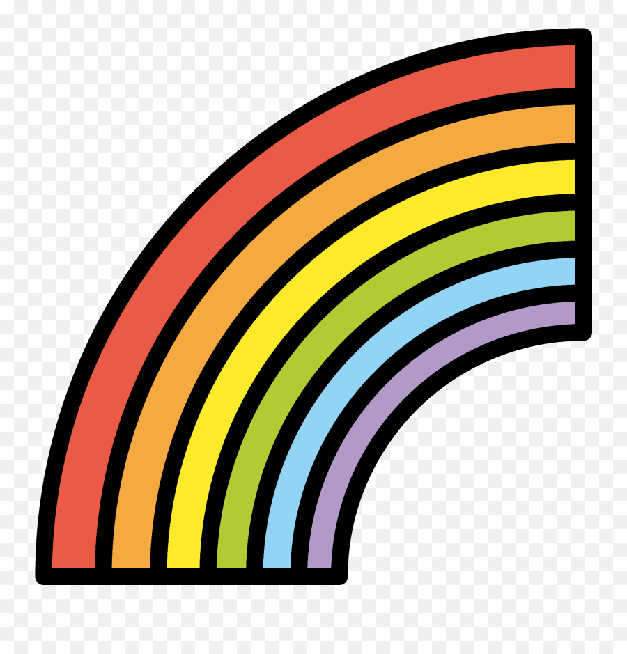 Rainbow Emoji - Clip Art,Rainbow Emoji