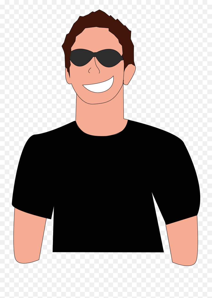 Guy Clipart Sunglasses Guy Sunglasses Transparent Free For - Cartoon Man With Sunglasses Emoji,Fat Guy Emoji