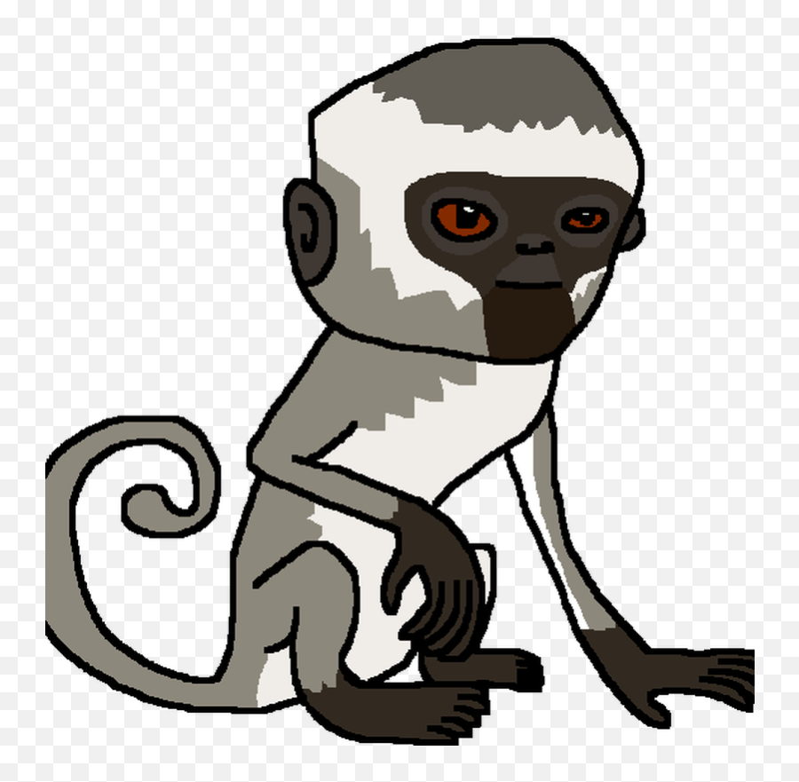 Vervet Monkey - Vervet Monkey Cartoon Emoji,Little Monkey Emojis