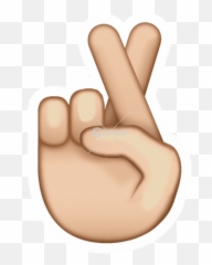 Fingers Crossed Emoji Transparent - Iphone Fingers Crossed Emoji,Fingers Crossed Emoji